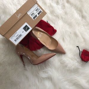 So Kate 120 Patent Nude. Christian Louboutin